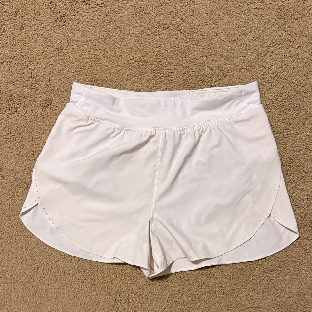 Lululemon Athletica Cream Fast and Free High-Rise Short